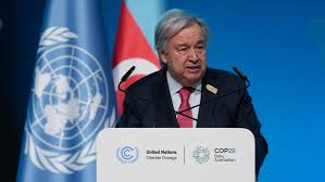 UN Secretary-General António Guterres - 1.5°C is in danger